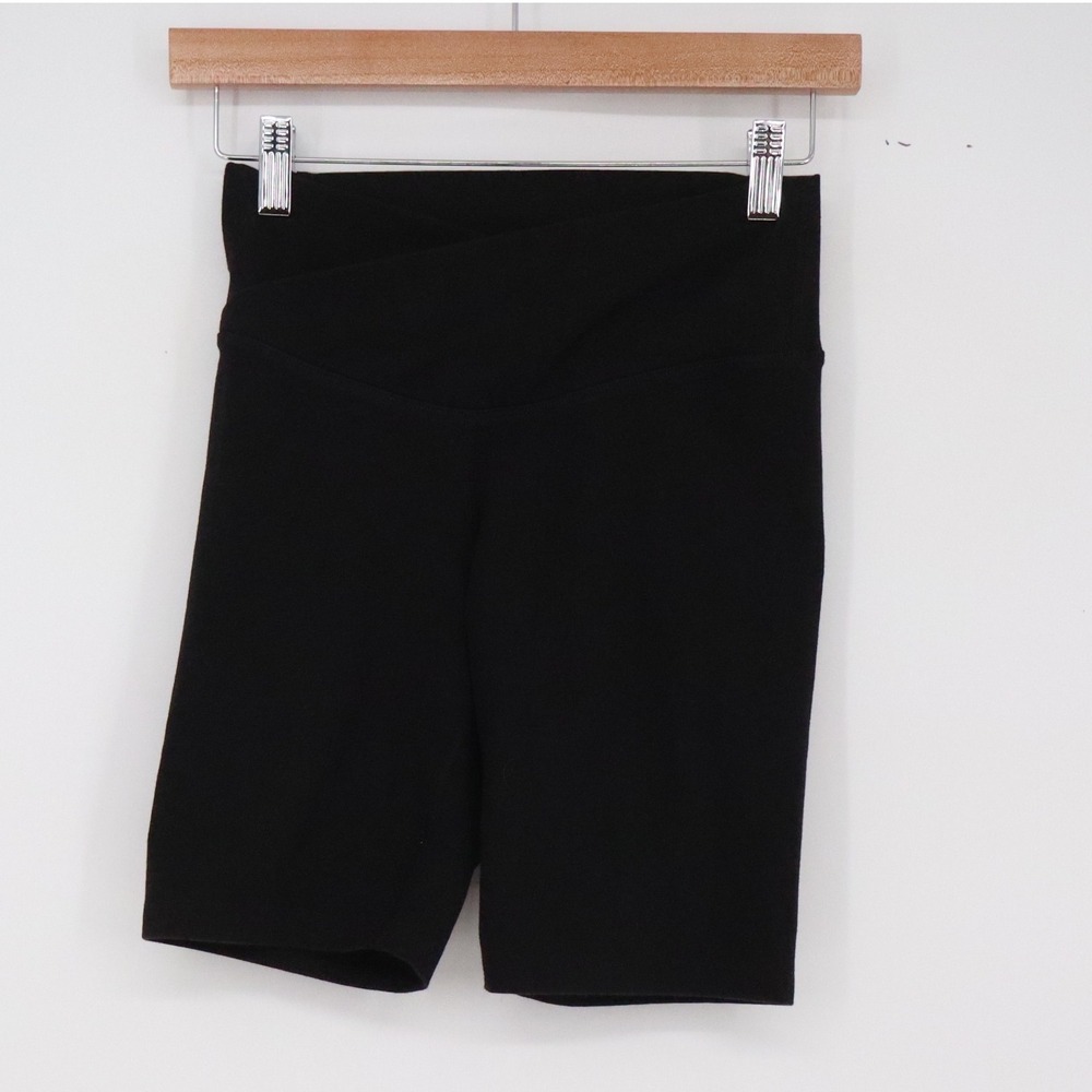 Old Navy Bike Short Womens S PowerChill Extra High-Rise Black Crossover Exc